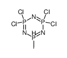 1-methyl-1-hydrido-3,3,5,5-tetrachlorocyclotriphosph(PV)azene结构式