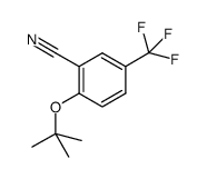 2-tert-butoxy-5-trifluoromethyl-benzonitrile结构式