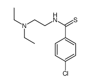 p-Chloro-N-(2-diethylaminoethyl)benzothioamide Structure