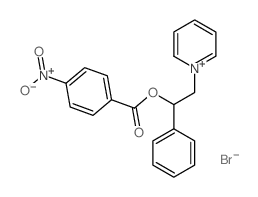 Pyridinium,1-[2-[(4-nitrobenzoyl)oxy]-2-phenylethyl]-, bromide (1:1)结构式