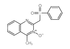 2-(benzenesulfonylmethyl)-4-methyl-4H-quinazoline 3-oxide Structure