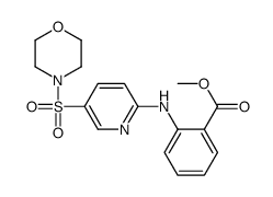 methyl 2-[(5-morpholin-4-ylsulfonylpyridin-2-yl)amino]benzoate结构式