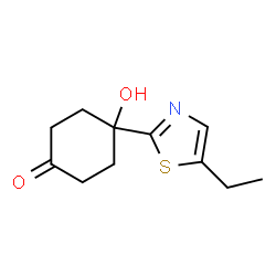 Cyclohexanone, 4-(5-ethyl-2-thiazolyl)-4-hydroxy- (9CI)结构式