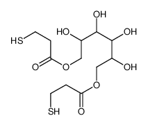 [2,3,4,5-tetrahydroxy-6-(3-sulfanylpropanoyloxy)hexyl] 3-sulfanylpropanoate结构式