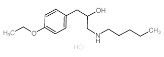 Benzeneethanol,4-ethoxy-a-[(pentylamino)methyl]-,hydrochloride (1:1) structure