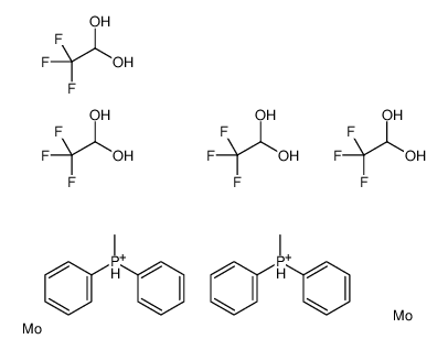 methyl(diphenyl)phosphanium,molybdenum,2,2,2-trifluoroethane-1,1-diol Structure