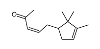 5-(2,2,3-trimethylcyclopent-3-en-1-yl)pent-3-en-2-one Structure