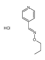 (E)-N-propoxy-1-pyridin-4-ylmethanimine,hydrochloride Structure