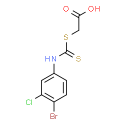 N-(4-Bromo-3-chlorophenyl)dithiocarbamic acid carboxymethyl ester structure