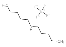 Dipentylamine, tetrafluoroborate (1-) structure