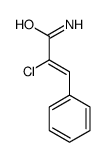 2-chloro-3-phenylprop-2-enamide Structure