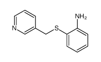 2-(pyridin-3-ylmethylsulfanyl)aniline结构式