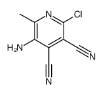 5-amino-2-chloro-6-methyl-pyridine-3,4-dicarbonitrile结构式