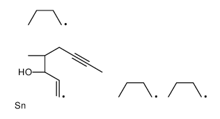 (3R,4S)-4-methyl-1-tributylstannyloct-1-en-6-yn-3-ol Structure