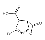 (+-)-5exo-Brom-6endo-hydroxy-7-oxa-norbornan-2endo,3exo-dicarbonsaeure-2-lacton-3-methylester Structure