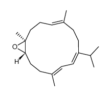 (+)-(7S,8S)-7,8-epoxy-7,8-dihydrocembrene C结构式