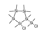 1-chloro-2-(chlorodimethylsilyl)octamethylcyclopentasilane结构式