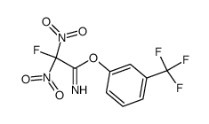 m-(Trifluoromethyl)phenyl Fluorodinitroacetimidate结构式
