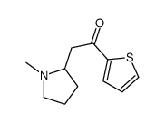 2-(1-methylpyrrolidin-2-yl)-1-thiophen-2-ylethanone结构式