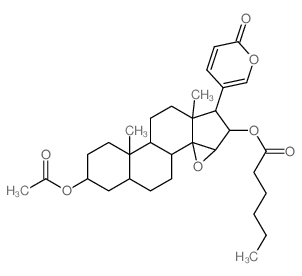 Bufa-20,22-dienolide,3-(acetyloxy)-14,15-epoxy-16-[(1-oxohexyl)oxy]-, (3b,5b,15b,16b)- (9CI) picture