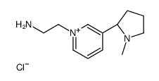 2-[3-[(2S)-1-methylpyrrolidin-2-yl]pyridin-1-ium-1-yl]ethanamine,chloride Structure