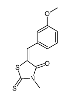 5-(3-methoxyphenylmethylene)-3-methyl-4-oxo-2-thioxothiazolidine Structure