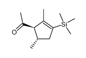 trans-3-acetyl-2,4-dimethyl-1-(trimethylsilyl)cyclopentene结构式