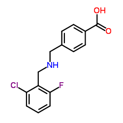 4-{[(2-Chloro-6-fluorobenzyl)amino]methyl}benzoic acid结构式