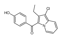 (1-chloro-2-ethylindolizin-3-yl)-(4-hydroxyphenyl)methanone Structure