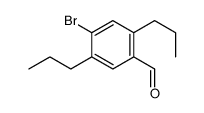 4-bromo-2,5-dipropylbenzaldehyde Structure