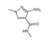 1H-Pyrazole-4-carboxamide,3-amino-N,1-dimethyl-结构式