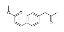 methyl 3-[4-(2-oxopropyl)phenyl]prop-2-enoate结构式