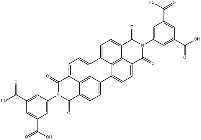 1,3-Benzenedicarboxylic acid, 5,5'-[(1,3,8,10-tetrahydro-1,3,8,10-tetraoxoanthra[2,1,9-def:6,5,10-d'e'f']diisoquinoline-2,9-diyl)diimino]bis- structure