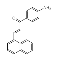 (2E)-1-(4-aminophenyl)-3-(1-naphthyl)prop-2-en-1-one结构式