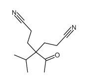 4-acetyl-4-isopropyl-heptanedinitrile Structure