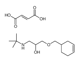 (E)-but-2-enedioic acid,1-(tert-butylamino)-3-(cyclohex-3-en-1-ylmethoxy)propan-2-ol结构式