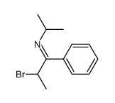 N-(2-Bromo-1-phenylpropylidene)isopropylamine Structure