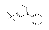 N'-tert-butyl-N-ethyl-N-phenylformimidamide结构式