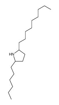 2-hexyl-5-nonylpyrrolidine Structure