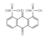1,8-Anthracenedisulfonicacid, 9,10-dihydro-9,10-dioxo-结构式