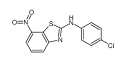N-(4-chlorophenyl)-7-nitro-1,3-benzothiazol-2-amine Structure