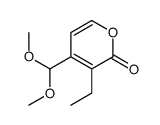 4-(dimethoxymethyl)-3-ethylpyran-2-one Structure