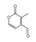 3-methyl-2-oxopyran-4-carbaldehyde Structure