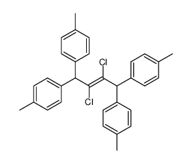 2,3-dichloro-1,1,4,4-tetra-p-tolyl-but-2-ene结构式