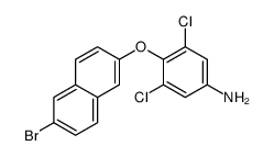 4-(6-bromonaphthalen-2-yl)oxy-3,5-dichloroaniline Structure