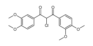 1,3-Propanedione, 2-chloro-1,3-bis(3,4-dimethoxyphenyl)结构式