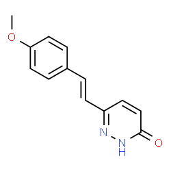 6-(4-METHOXYSTYRYL)-3-PYRIDAZINOL结构式