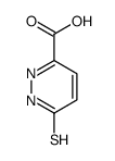 3-巯基哒嗪-6-甲酸结构式