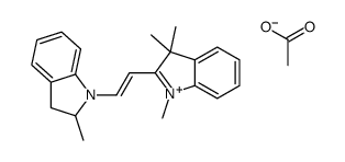 2-[2-(2,3-dihydro-2-methyl-1H-indol-1-yl)vinyl]-1,3,3-trimethyl-3H-indolium acetate picture