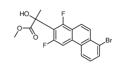 methyl 2-(8-bromo-1,3-difluorophenanthren-2-yl)-2-hydroxypropanoate结构式